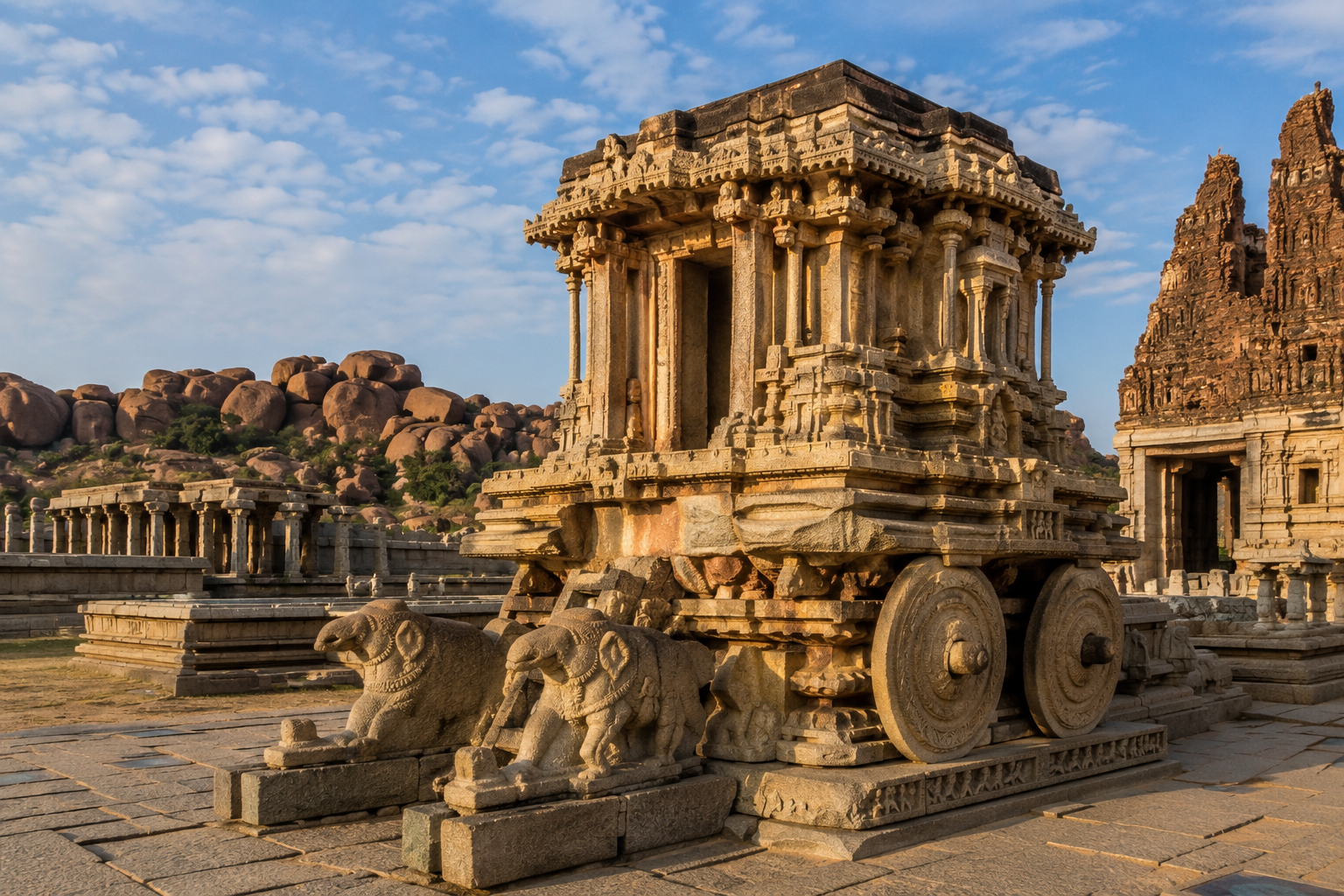 Stone Chariot at Vittala Temple Hampi
